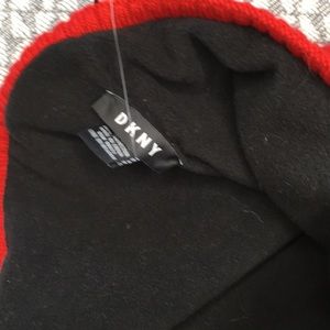 Dkny Accessories - DKNY spell out scarf red black new Dkny Accessories - DKNY spell out scarf red black new